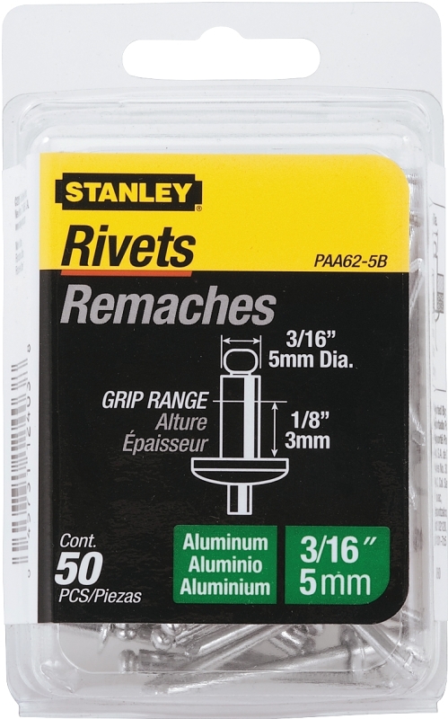 RIVET 3/16X1/8IN ALUMINUM 50PK
