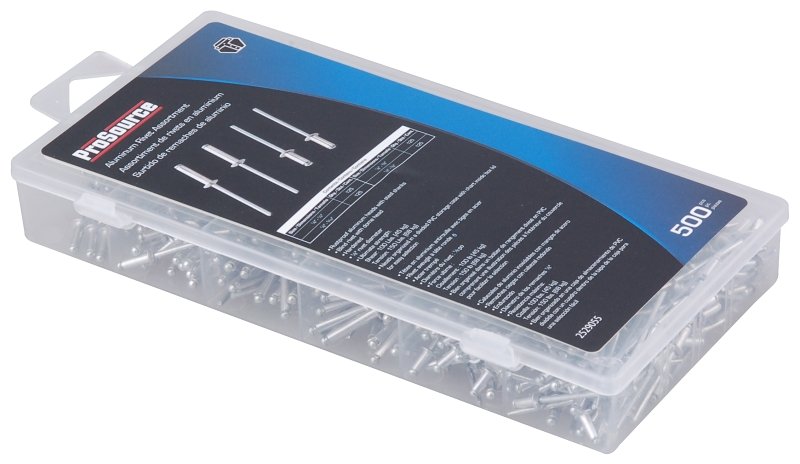 RIVET ALUM ASSORTMENT 500PC   