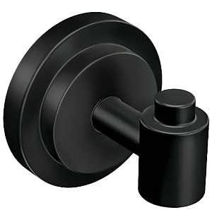 ROBE HOOK ISO SINGLE MATTE BLK
