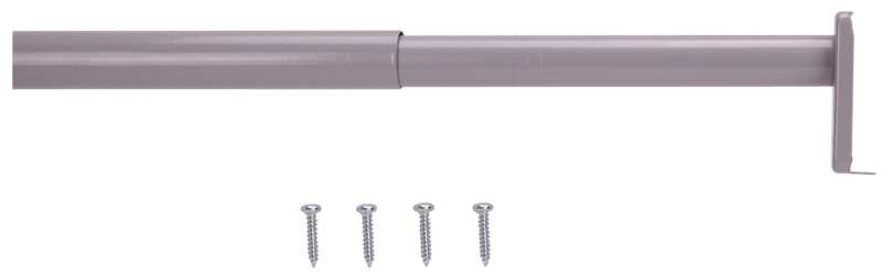 ROD CLOSET ADJ 30-48IN SILVER 