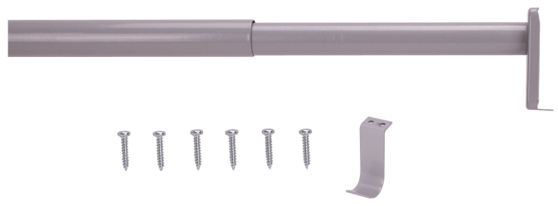 ROD CLOSET ADJ 72X120IN SILVER