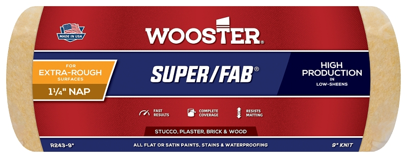 ROLLER COVER FABRIC 9X1-1/4IN 