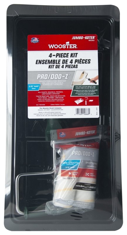 ROLLER TRAY KIT 4PC PLST 4.5IN