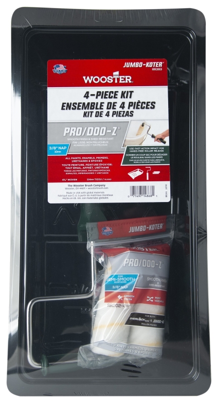 ROLLER TRAY KIT 4PC PLST 4.5IN