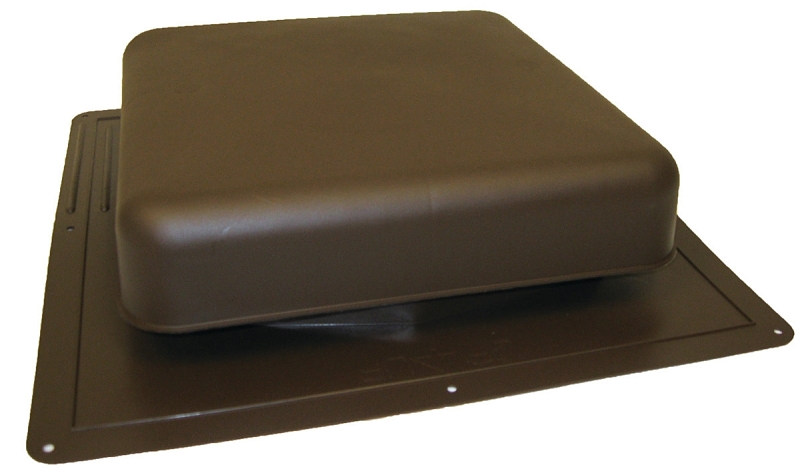 ROOF LOUVER 10X10IN BROWN     
