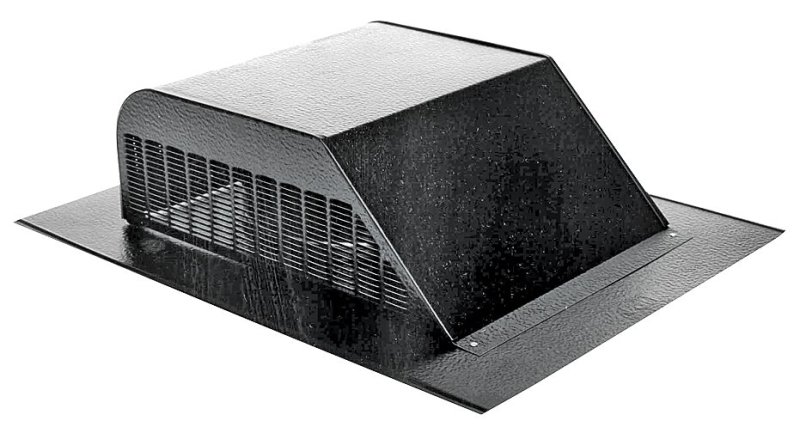 ROOF LOUVER ALUMINUM BLACK    