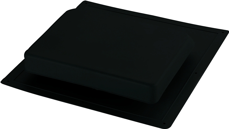 ROOF LOUVER BLACK SLANT BACK  