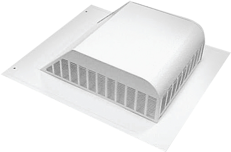 ROOF LOUVER SLANT BACK WHITE  