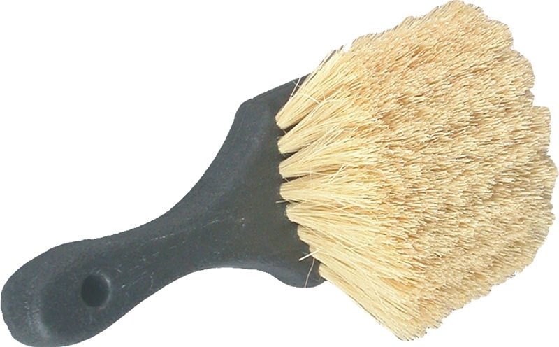 ROUND TAMPICO BRUSH/8IN HANDLE