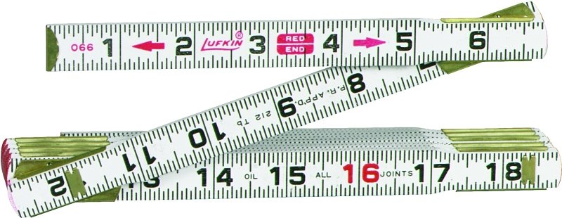 RULE FOLDING 6FTX5/8IN WOOD   