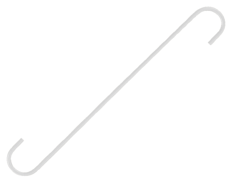 S-HOOK EXTENDER WHITE 12IN    