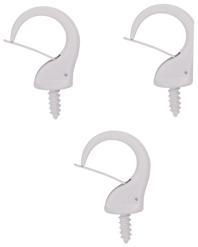 SAFETY HOOKS WHITE 1-1/4IN    