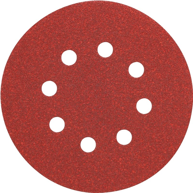 SANDPAPER ORBT 8HL 100GRT 5IN 