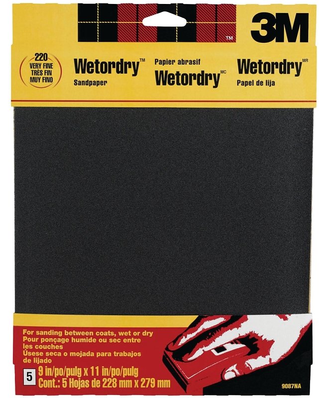 SANDPAPER WET/DRY 9X11IN FINE 
