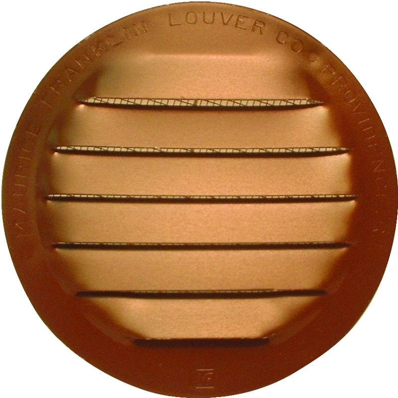 SCREEN LOUVER 3IN BRW RND ALUM