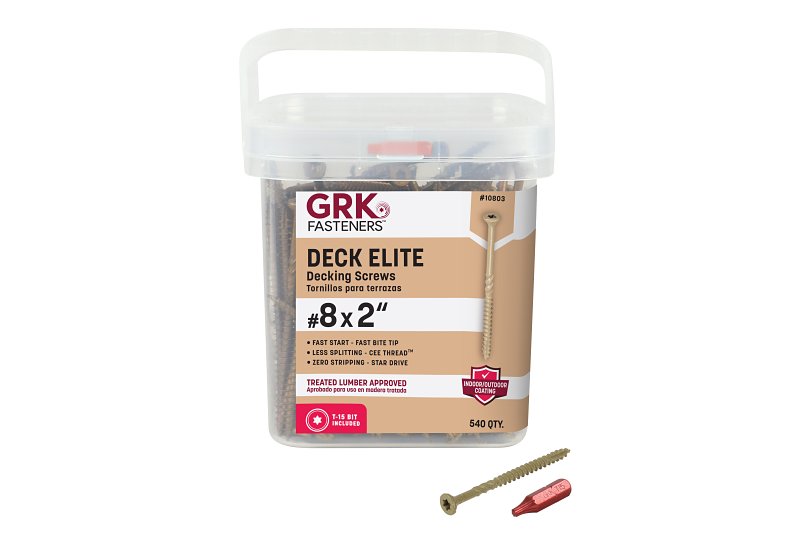 SCREW DECK STAR NO8 X 2IN     