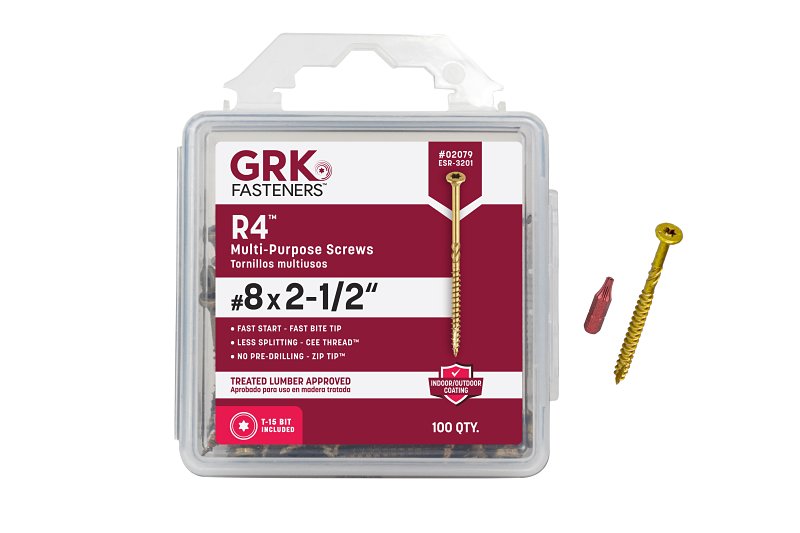 SCREW M/P FRAME/DECK 8X2-1/2IN