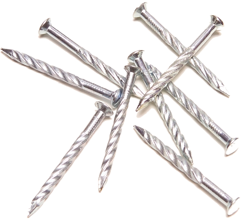 SCREW NAIL SILVER 1-1/4IN PK12