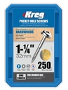 SCREW PCKT 7 FINE 1-1/4 250CT 