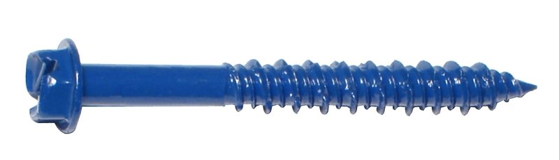 SCREW SLOT HEX BLU 1/4X2-1/4IN