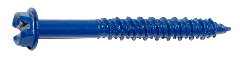 SCREW SLOT HEX BLU 1/4X2-1/4IN