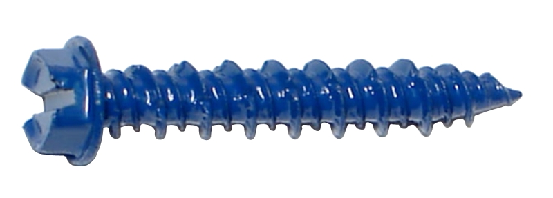 SCREW SLOTTED BLU 3/16X1-1/4IN