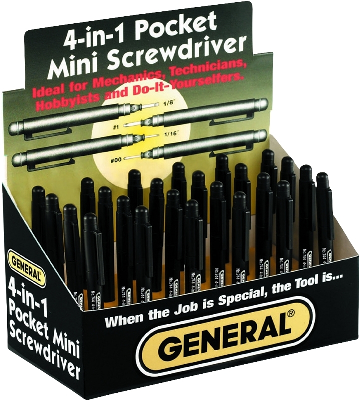 SCREWDRIVER MINI 4-7/8IN 4N1  