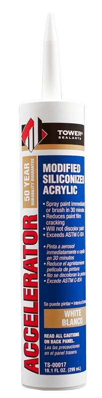 SEALANT ACRY SILI WHITE 10.1OZ