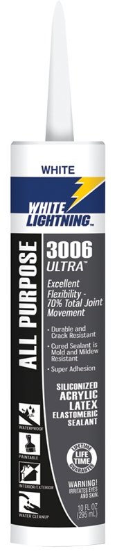 SEALANT ELASTOMERIC WHITE 10OZ
