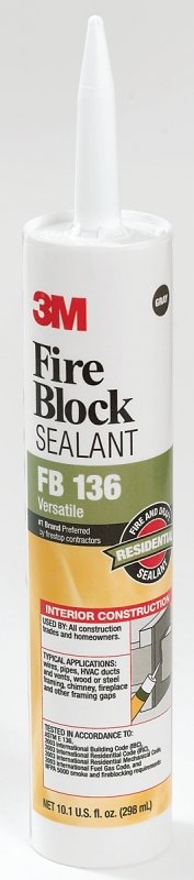 SEALANT FIRE BLOCK GRAY 10.1OZ