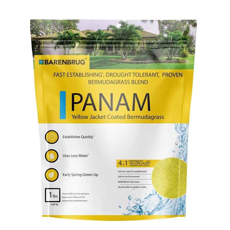 SEED GRASS BERMUDA UNHULLD 1LB