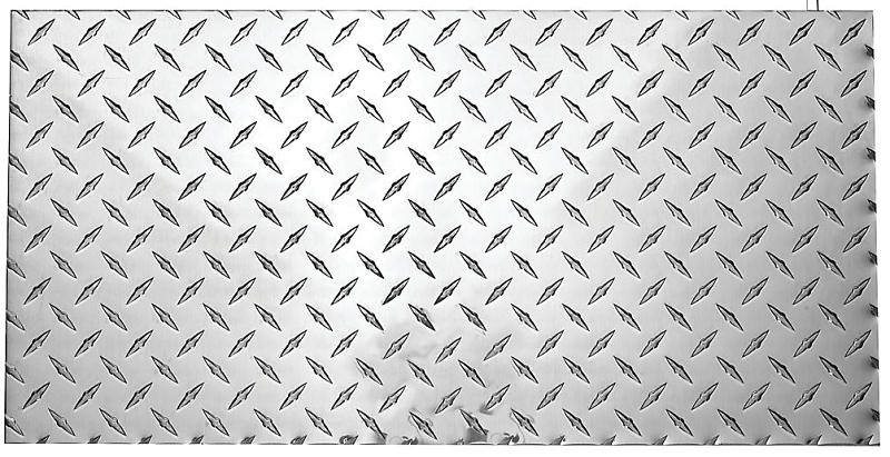 SHEET ALUM DIAMOND POL 24X12  