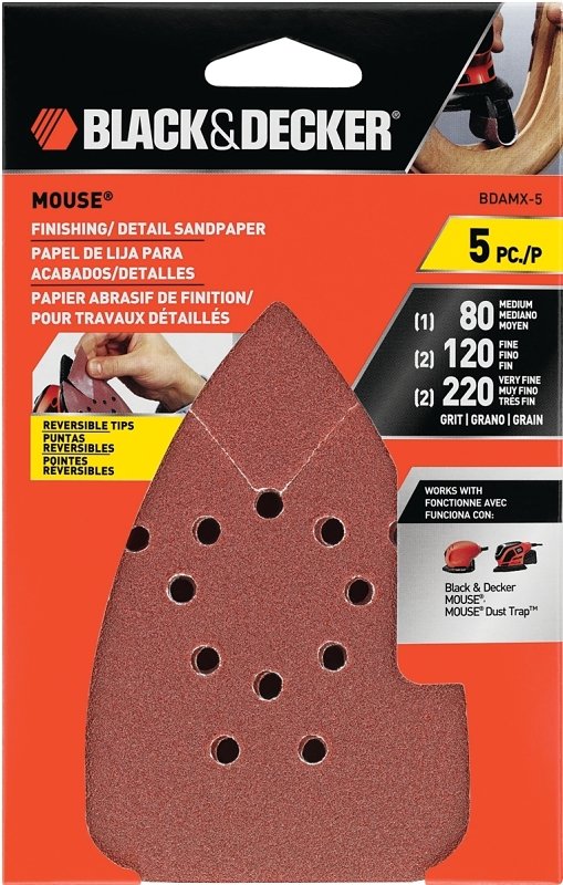SHEET SANDING MEGA MOUSE 5PK  