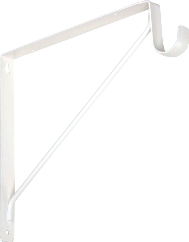 SHELF/ROD BRACKETS WHT        