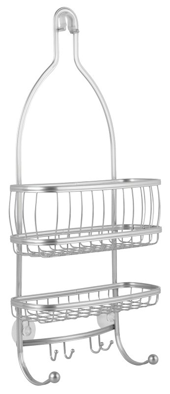 [4657755] SHOWER CADDY 10X4X22IN SILVER 