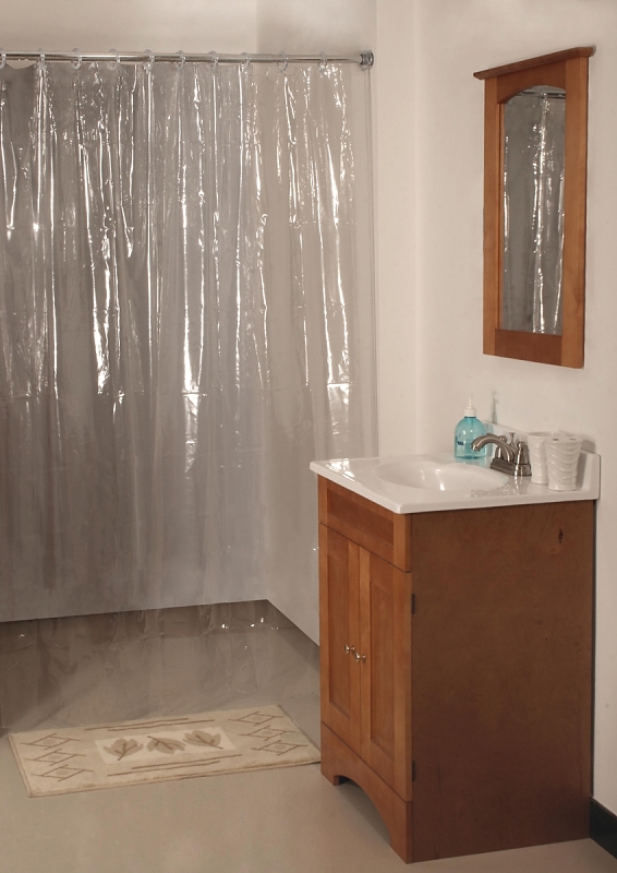 SHOWER CURTAIN VINYL CLR 70X72