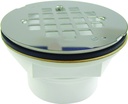 SHOWER DRAIN PLASTIC 4.5IN    