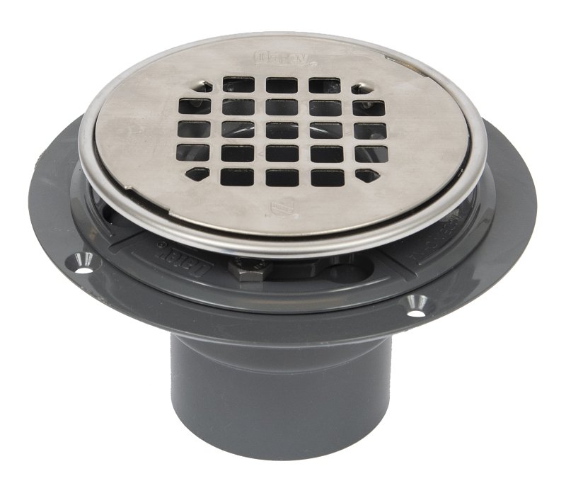 SHOWER DRAIN PVC W-STRAINER   