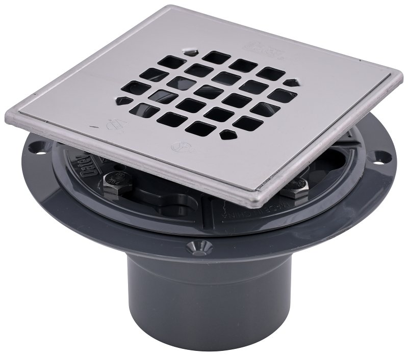 SHOWER DRAIN PVC W/STRAINER   