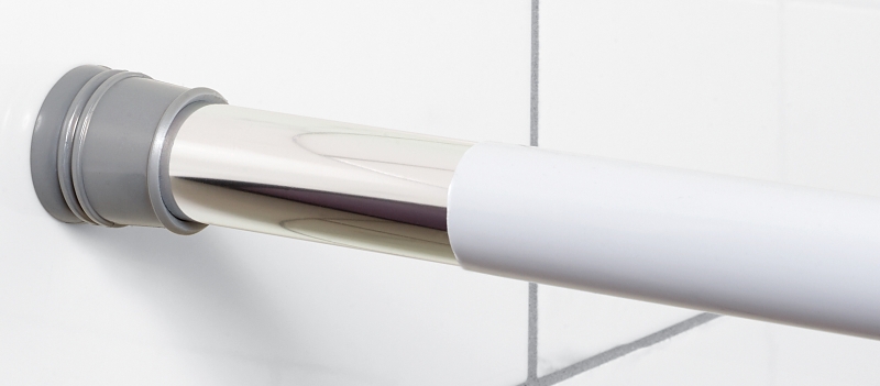 SHOWER ROD COVER PVC WHITE    