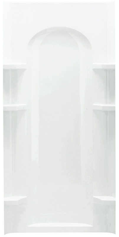 SHOWER WALL CRVD BK ENSEMBLE36