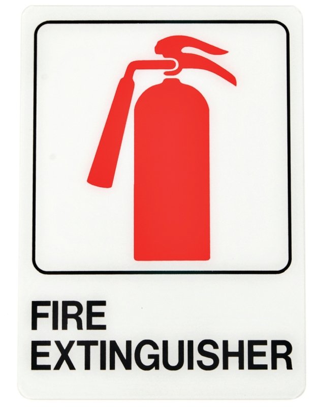 SIGN FIRE EXTNGR 5X7IN PLASTIC
