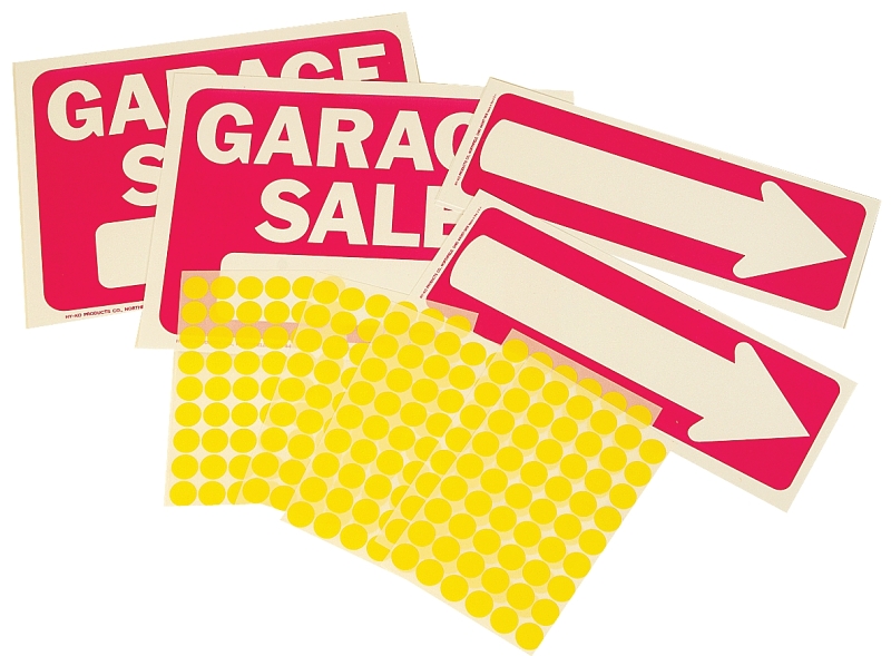 SIGN GARAGE SALE KIT PLASTIC  