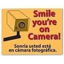 SIGN SMILE YOU'RE ON CAMERA   
