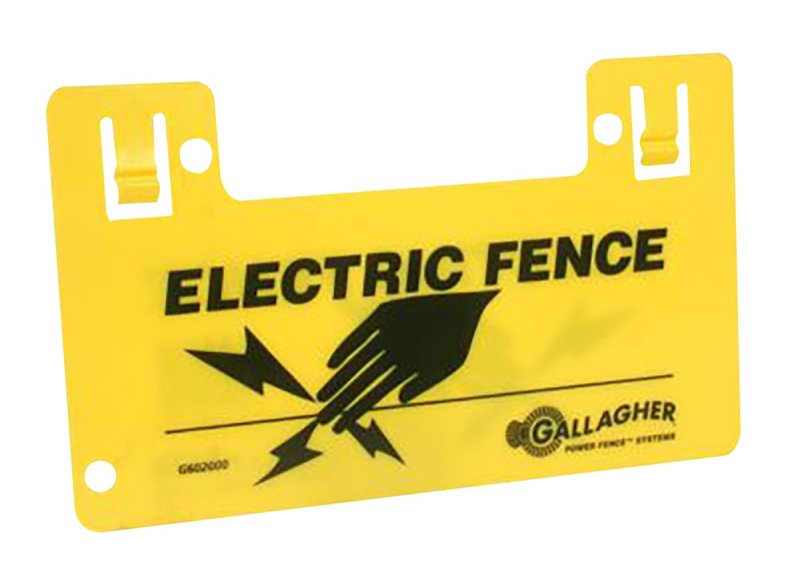 SIGN WARNING ELECTRIC FENCE   