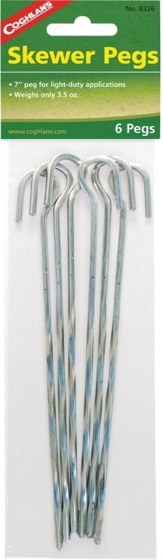 [1099498] SKEWER PEGS STEEL 7 INCH 6 PCK