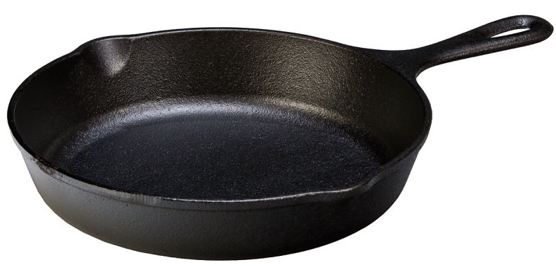 SKILLET SEASND DBL LIP BLK 9IN