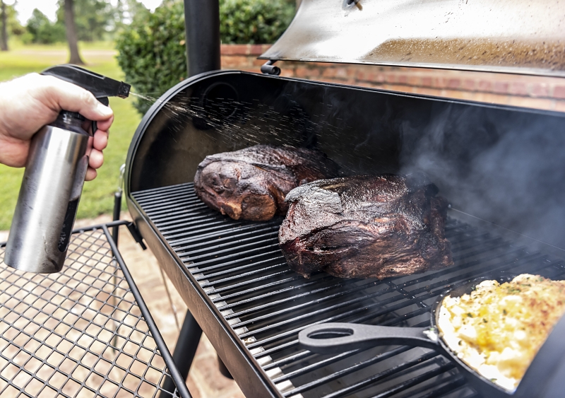 SMOKER OFFSET BBQ CHARCOAL BLK