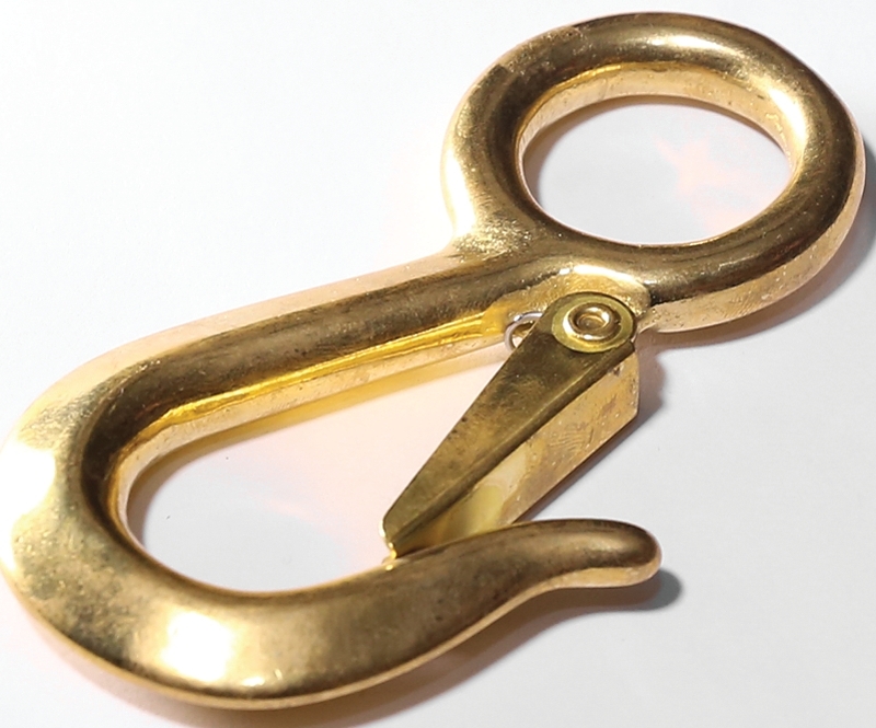 SNAP SAFETY HOOK BRZ 4-1/8    