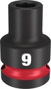 SOCKET 6 POINT STD 1/2IN X 9MM